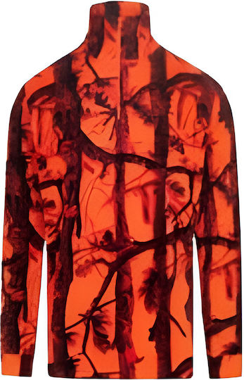 Toxotis Active Wear Пуловер Полар Camo Оранжев