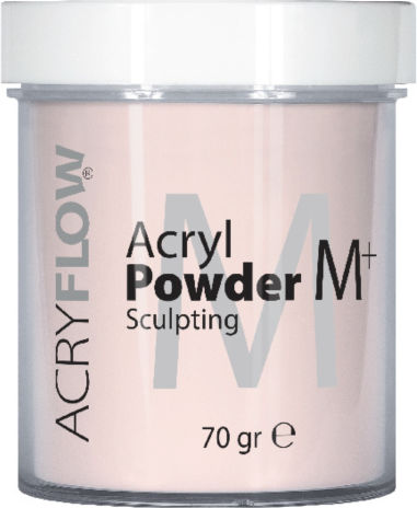 Acryflow Acryflow Acryl Pulver M+ Gel Falsche Nagelgel Beiges Schimmer 70gr