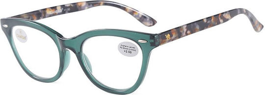 Cammello Cammello Damen Lesebrille +3.00 Grüne Farbe