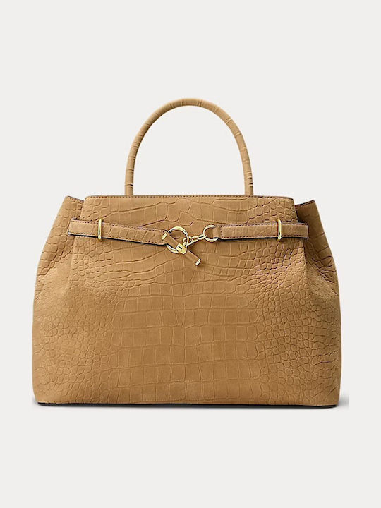 Lauren Leather Women's Crossbody / Handbag Tabac Brown