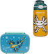 Pepita Viajera Plastic Kids Dinner Set 0.4 Litre Thermal Blue