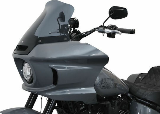 Klock Werks Мотоциклетна Желатина Carbon Flare Kww-02-0611-ds Harley Davidson Fxlrst 1923 Abs 22-24 Сива