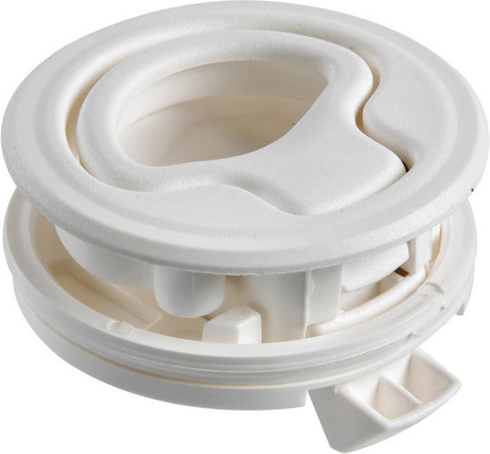 Recessed White Nylon Handle Without Lock