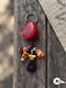 Damentlicher Handgefertigter Schlüsselanhänger Bag Charm Ruby Drop Natürliche Tanguá Rote