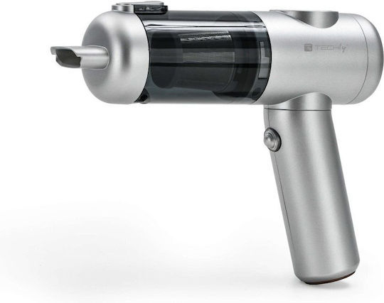 Techly Car Handheld Vacuum & Blower 2 in 1 Rechargeable 5V 100W Silver