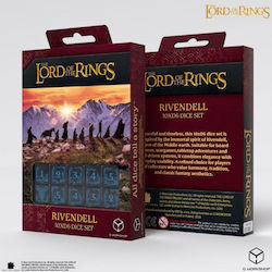 Lord Rings Rivendell 10 Dice Set D6 Water