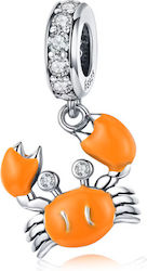 Silver Charm 925 Silver Crab