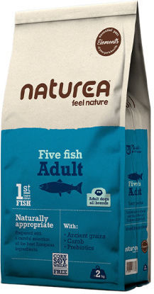 Naturea Elements 2kg Dry Dog Food for Adult Dogs with Fish, Tuna, Corn and Chicken