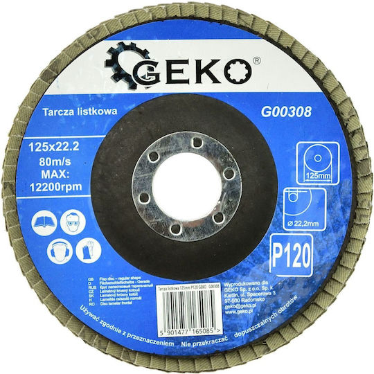 125mm Schleifscheiben P120 Geko 10/200