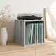 vidaXL Vinyl Record Album Box 2 pcs Grey Sonoma 37 x 36,5 x 38 cm