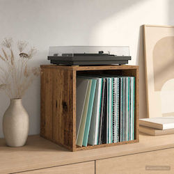 vidaXL Vinyl Record Album Box 2 Pcs Oak Wood 37 x 36,5 x 38 cm