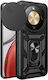 Honor Magic8 Lite 5g Case Amorus Hard Back Pc+tpu Black Stand