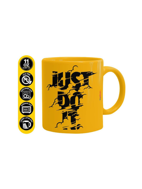 Koupakoupa Just Do It Ceramic Yellow Mug 330ml