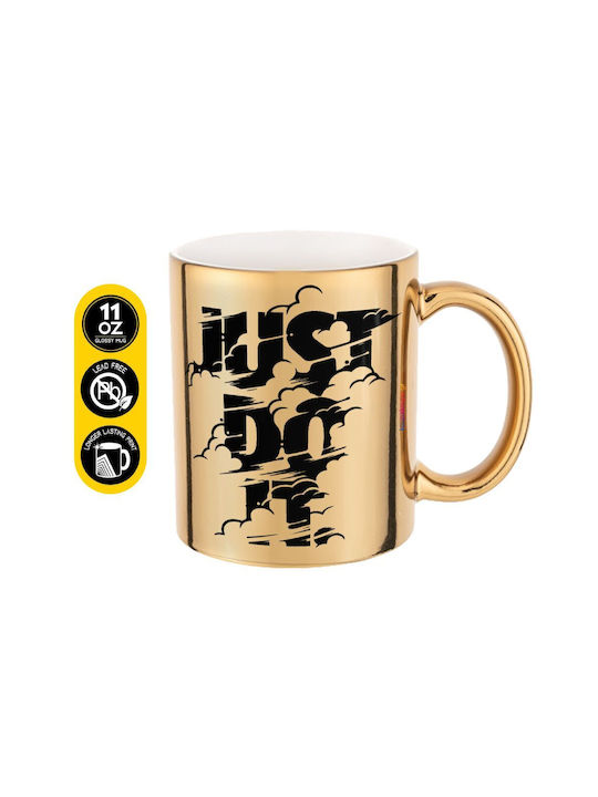 Koupakoupa Just Do It Ceramic Mug Gold 330ml