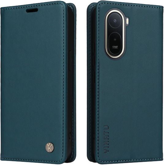 Xiaomi Redmi A7 Pro Yikatu Yk-001 Flip Wallet Synthetic Leather PU TPU Green Wallet Stand Mobile Phone Case