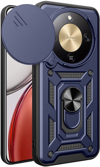 Honor Magic8 Lite 5g Case Amorus Hard Back Pc+tpu Blue Stand