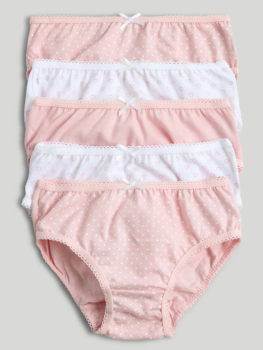Mothercare Set Lenjerie Pentru Copii Chiloți 5 Bucăți Albi/Multicolori