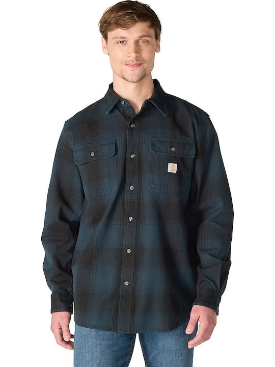 Carhartt Дълъг Ръкав Фланелена Риза Широка Крой...