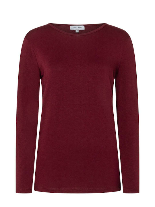 MORE & MORE Women's Burgundy Blouse