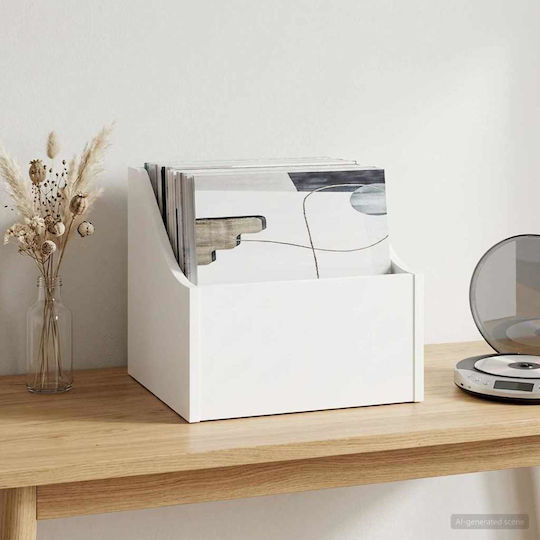 vidaXL LP Box White 37 x 33 x 32 cm Engineered Wood