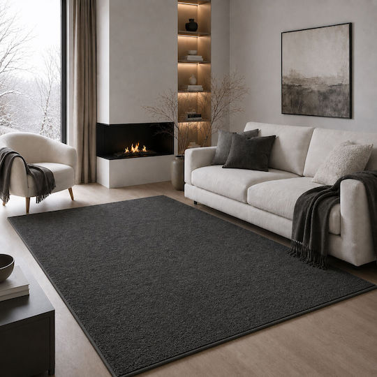 Deluxe Covor Rectangular Din Blană Gri 200x270cm