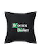 Koupakoupa Sofa-Kissen Breaking Bad Parodie Brom Bromin Barium aus 100% Baumwolle Schwarz 50x50cm