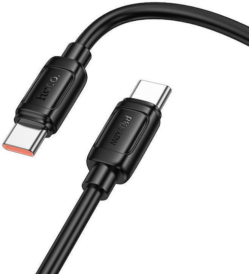 Hoco USB Typ-C Kabel Männlich - USB-C 240W Schwarz 1m X115