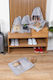 Stewehome Set 6 Stücke Gepäckzubehör Organizer-Koffer Reise Streifen
