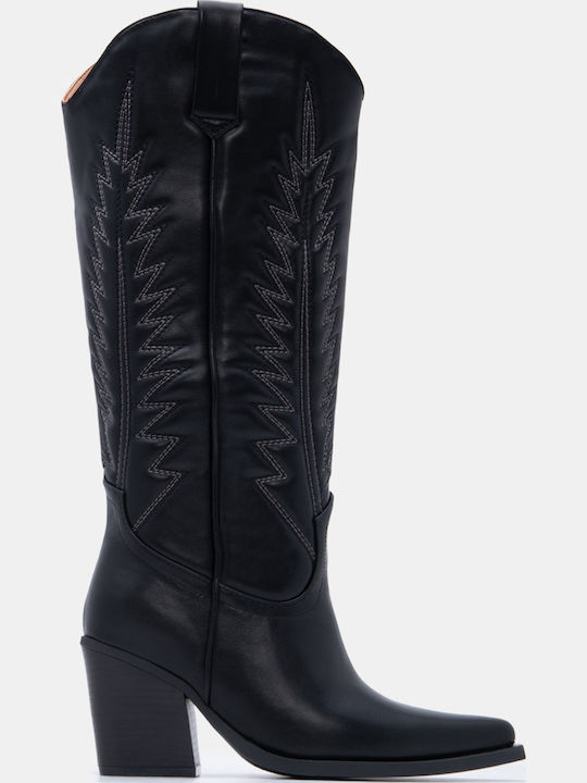 Luigi Suede Women's Cowboy Boots with High Heel...