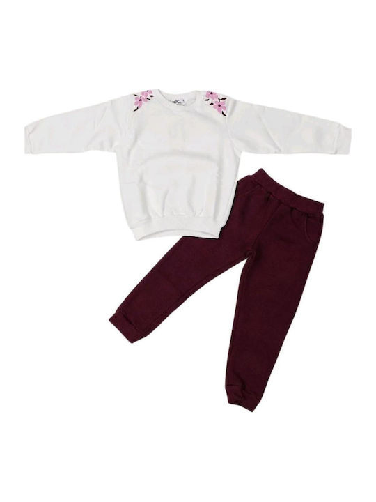 Nek Kids Wear Kids Sweatpants Set Ecru