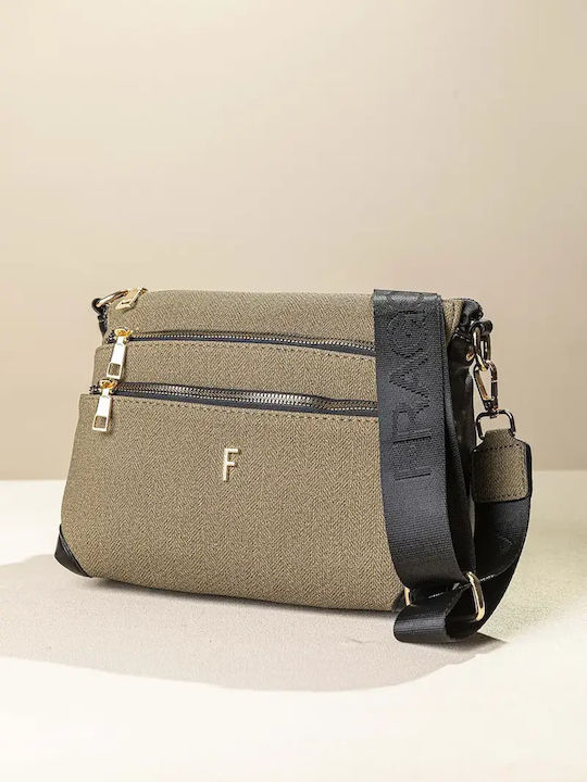 Fragola Women's Crossbody Bag Olive Fishbone