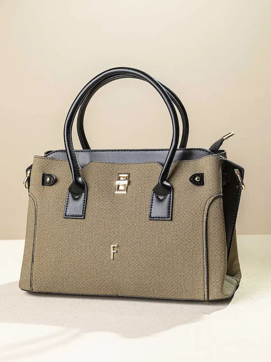 Fragola Women's Tote Bag Olive Fishbone