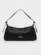 Gilda Damenhandtasche Schulter Crossbody Schwarz / Hellgold