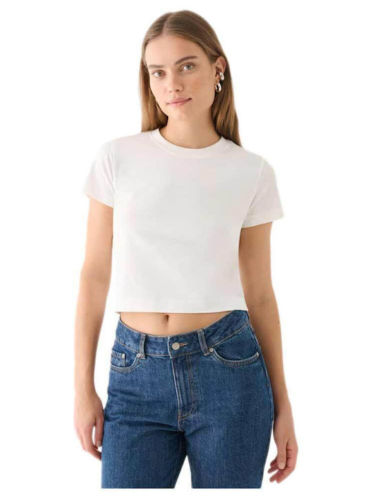 Women's Crop T-shirt Ecru
