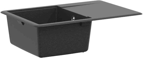 vidaXL Chiuvetă Drop-In din granit sintetic M67xL46cm gri