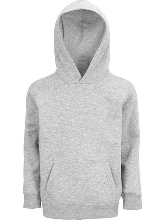 Kids Moda Hooded Sweatshirt Grey Melange