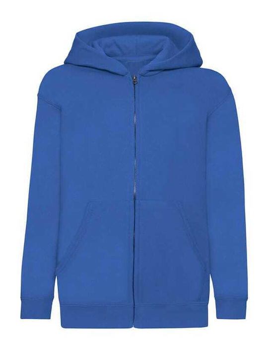 Kids Moda Hooded Cardigan Royal Blue