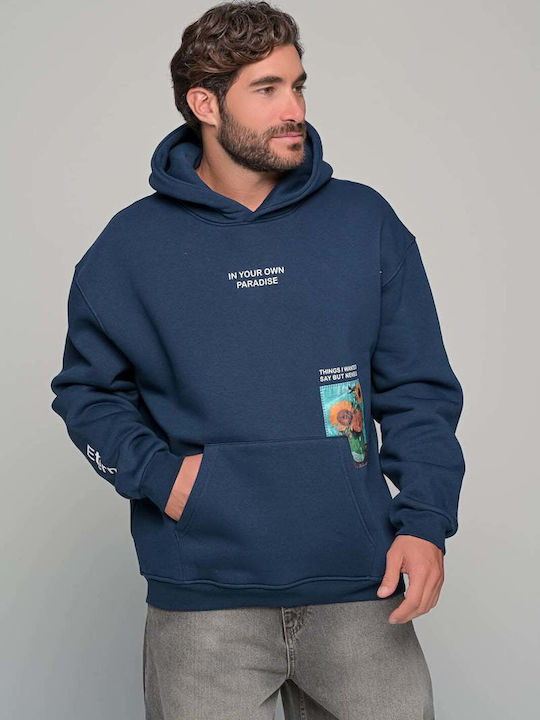 Hooded Blue Sweatshirt