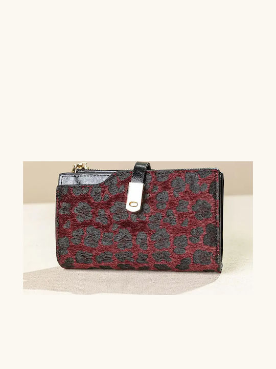 Fragola Large Women's Wallet Bordo leopard