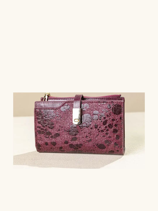 Fragola Large Women's Wallet Burgundy drops
