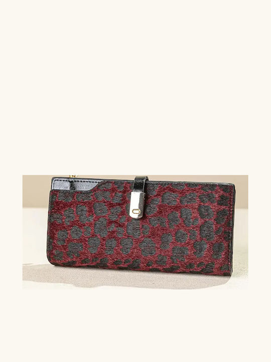 Fragola Large Women's Wallet Bordo leopard
