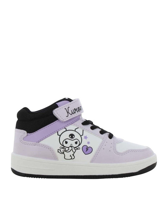 Kinder Sneaker Hoch Anatomisch mit Bügel- und Schleifenverschluss Weiß