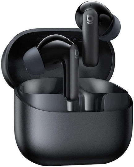 Baseus Bass EP10 In-ear Bluetooth Handsfree Ακουστικά με Θήκη Φόρτισης Μαύρα
