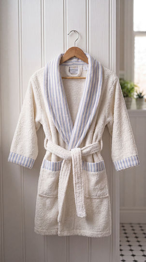 Rythmos Kids Bathrobe Light Blue Hooded
