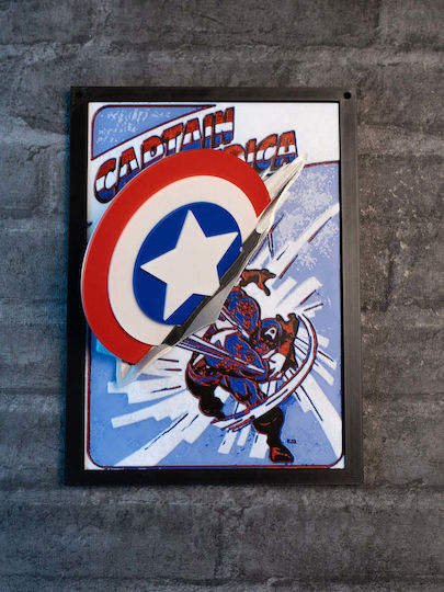 Captain America 3d Κάδρο Fan Art