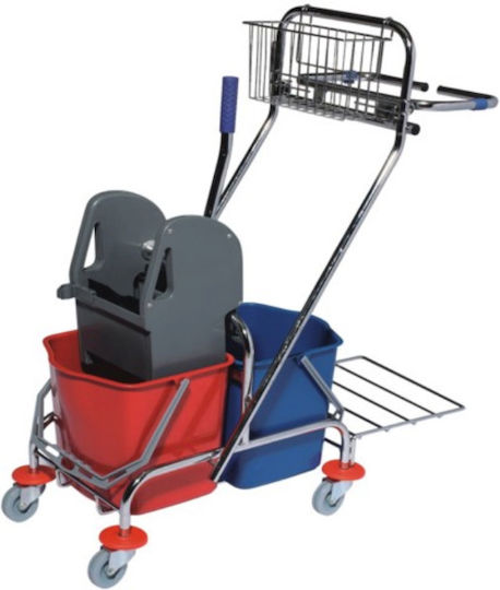 Mop Eimer Kunststoff mit Auswringer Gewicht 15lt Blau