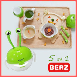 Berz Σετ 5 1 Μπολ Φαγητού Πράσινο Καβουράκι Dinnerware Σετ 8 Τεμάχια 2 Μπολ Pp Ποτήρι Στόμιο Σιλικόνης Κουτάλι Πιρούνι Σιλικόνης Berz Σετ 5 1 Μπολ Φαγητού Πράσινο Καβουράκι Dinnerware Σετ 8 Τεμάχια 2 Μπολ Pp Ποτήρι Στόμιο Σιλικόνης Κουτάλι Πιρούνι Σιλικόνης