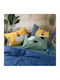 Nef-Nef Homeware Happy Lion Față de pernă pentru copii din 100% bumbac 52x72cm Happy Lion Albastru