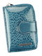 Leder Damenbrieftasche Blau