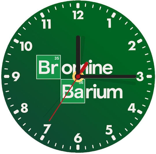 Koupakoupa Breaking Bad Parody Bromine Barium Wooden Wall Clock KP 35058